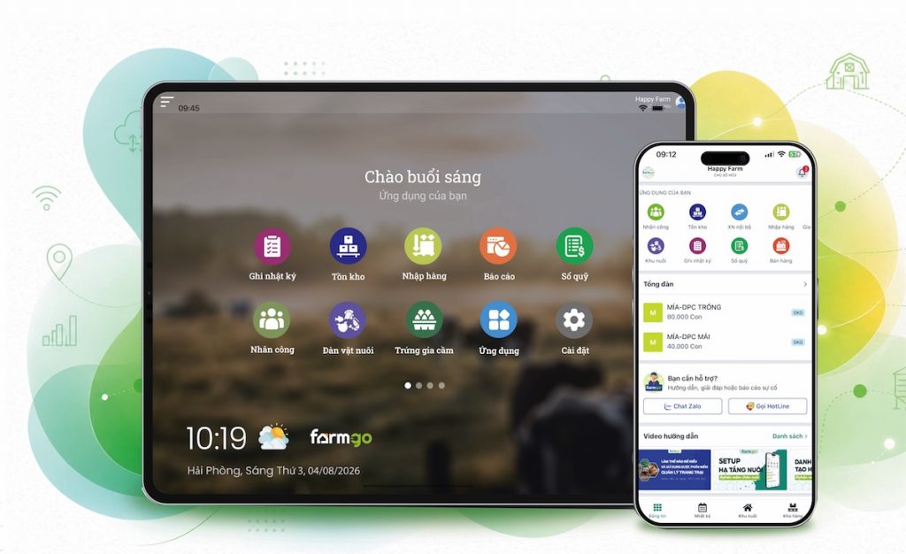 Phần mềm quản lý trang trại FarmGo cho doanh nghiệp