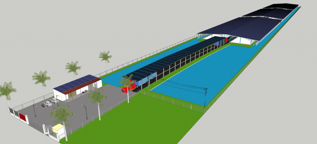 phối cảnh 3d trang trại chăn nuôi tại Kiên giang của Techpal