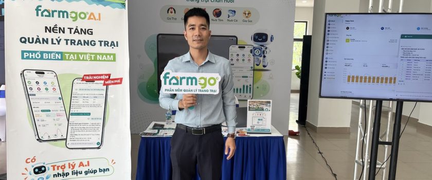 Đại diện đội ngũ FarmGo tại gian hàng FarmGo AI bên lề Hội thi Tin học khối cán bộ, công chức trẻ toàn quốc 2026
